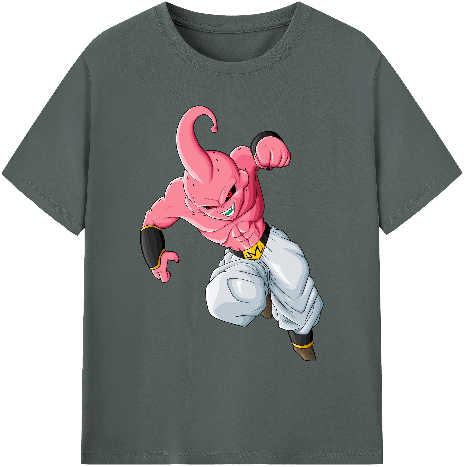 （画像用） ドラゴンボール 魔人ブウ DRAGON BALL Majin Buu 綿100％ メンズ半袖Tシャツ｜肌触りやわらか＆通気性